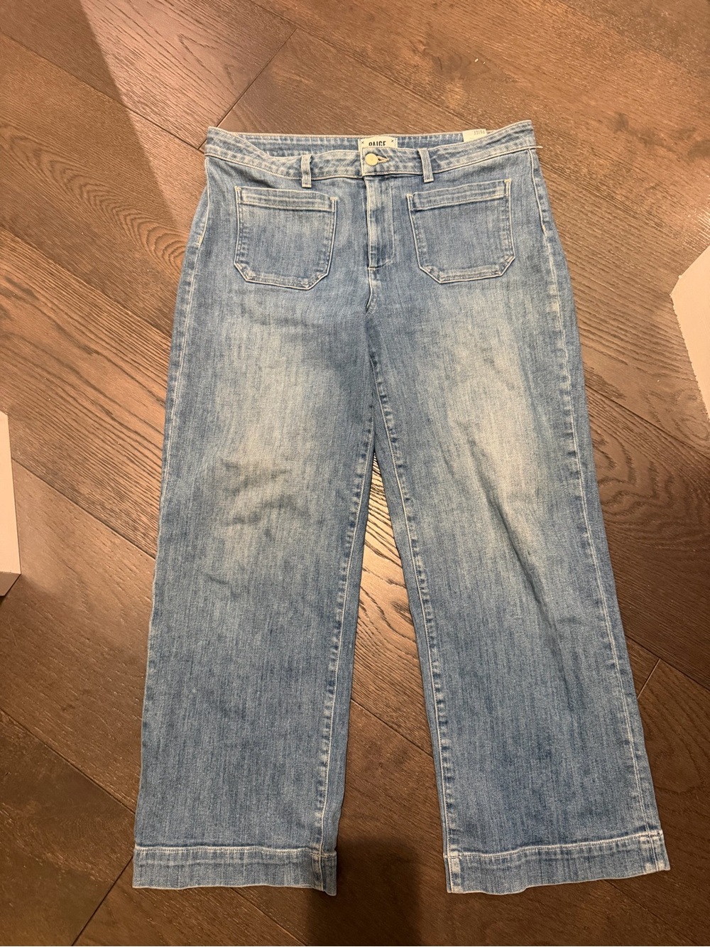 PAIGE Nillie Light Blue Wide-Leg Jeans size 30